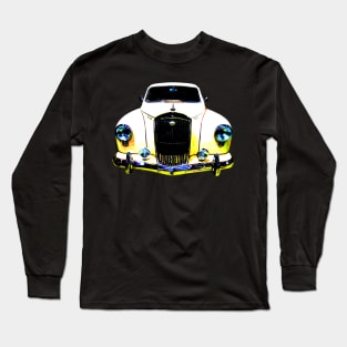 Wolseley 15/50 1950s British classic car high contrast Long Sleeve T-Shirt